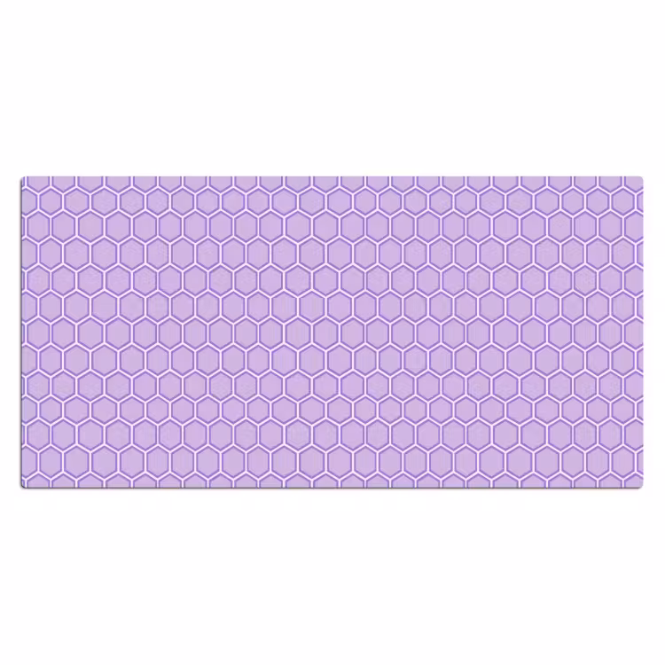 Bureau onderlegger - Paars - Geometrisch - Honeycomb - Bijenraat - Patroon — 2
