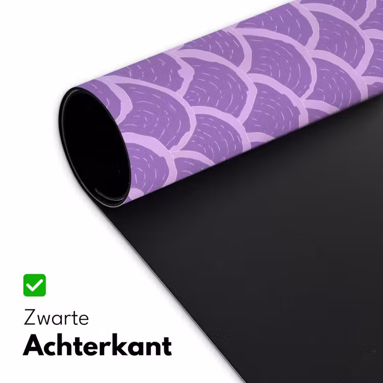 Bureau onderlegger - Paars - Schubber - Schelpen - Handgetekend - Patroon — 5