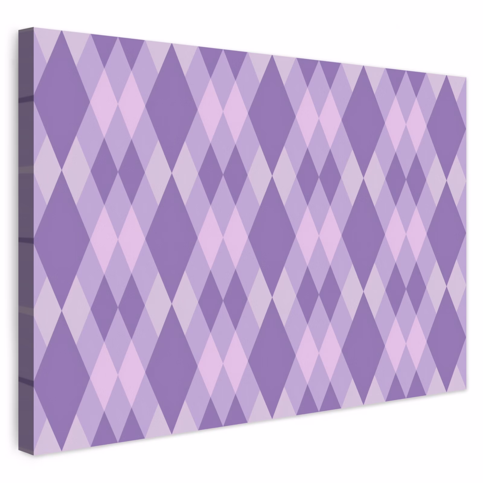 Buiten canvas - Paars - Geometrisch - Ruiten - Argyle - Patroon — 1