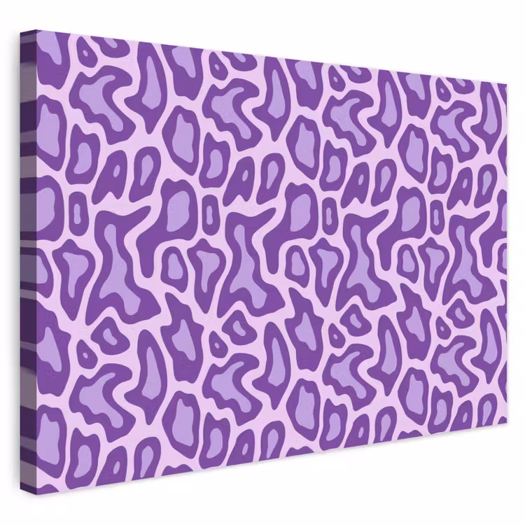 Buiten canvas - Paars - Abstract - Luipaard - Vlekken - Groovy - Patroon — 1