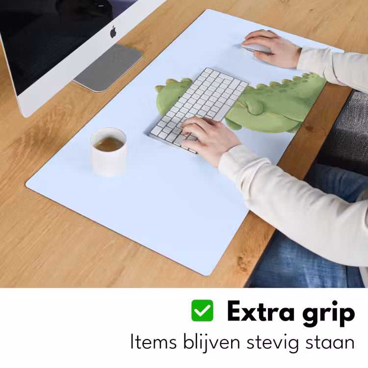 Bureau onderlegger - Dinosaurus - Ballon - Kinderkamer - Illustratie - Groen — 6