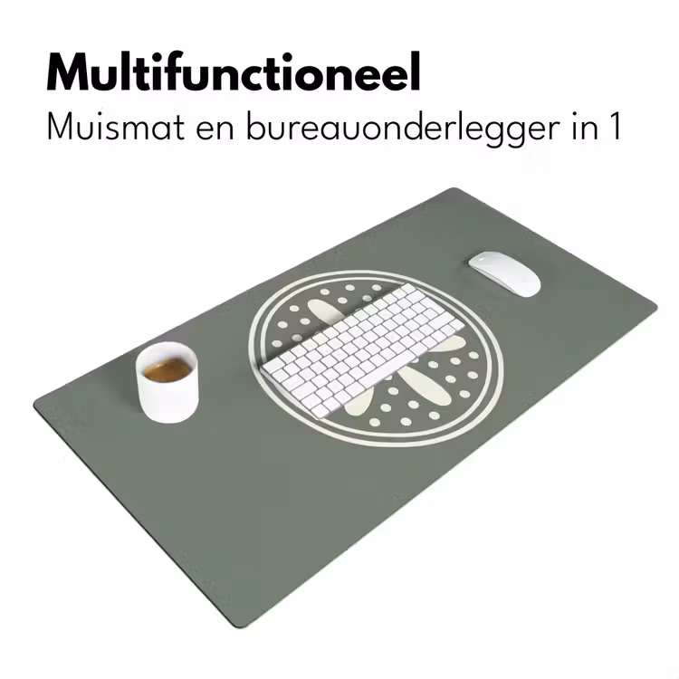 Bureau onderlegger - Patroon - Cirkel - Abstract - Groen - Decoratie — 7