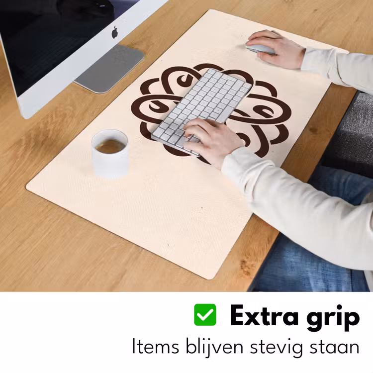 Bureau onderlegger - Patroon - Knoop - Abstract - Modern - Bruin — 6
