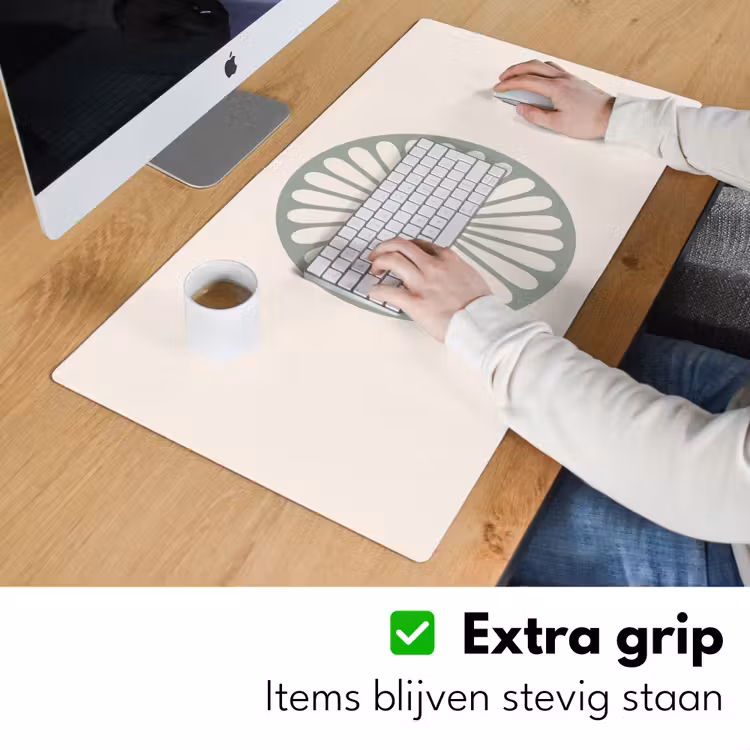 Bureau onderlegger - Abstract - Patroon - Radiaal - Modern - Groen — 6
