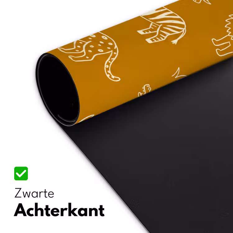Bureau onderlegger - Dieren - Safari - Patroon - Kinderlijk - Oker — 5