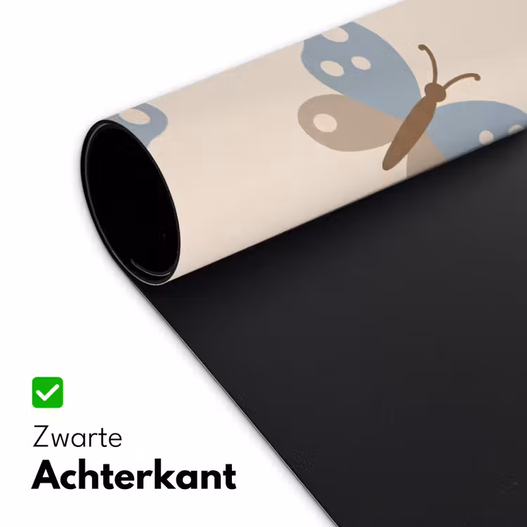 Bureau onderlegger - Insect - Vlinderpatroon - Abstract - Blauw - Beige — 5