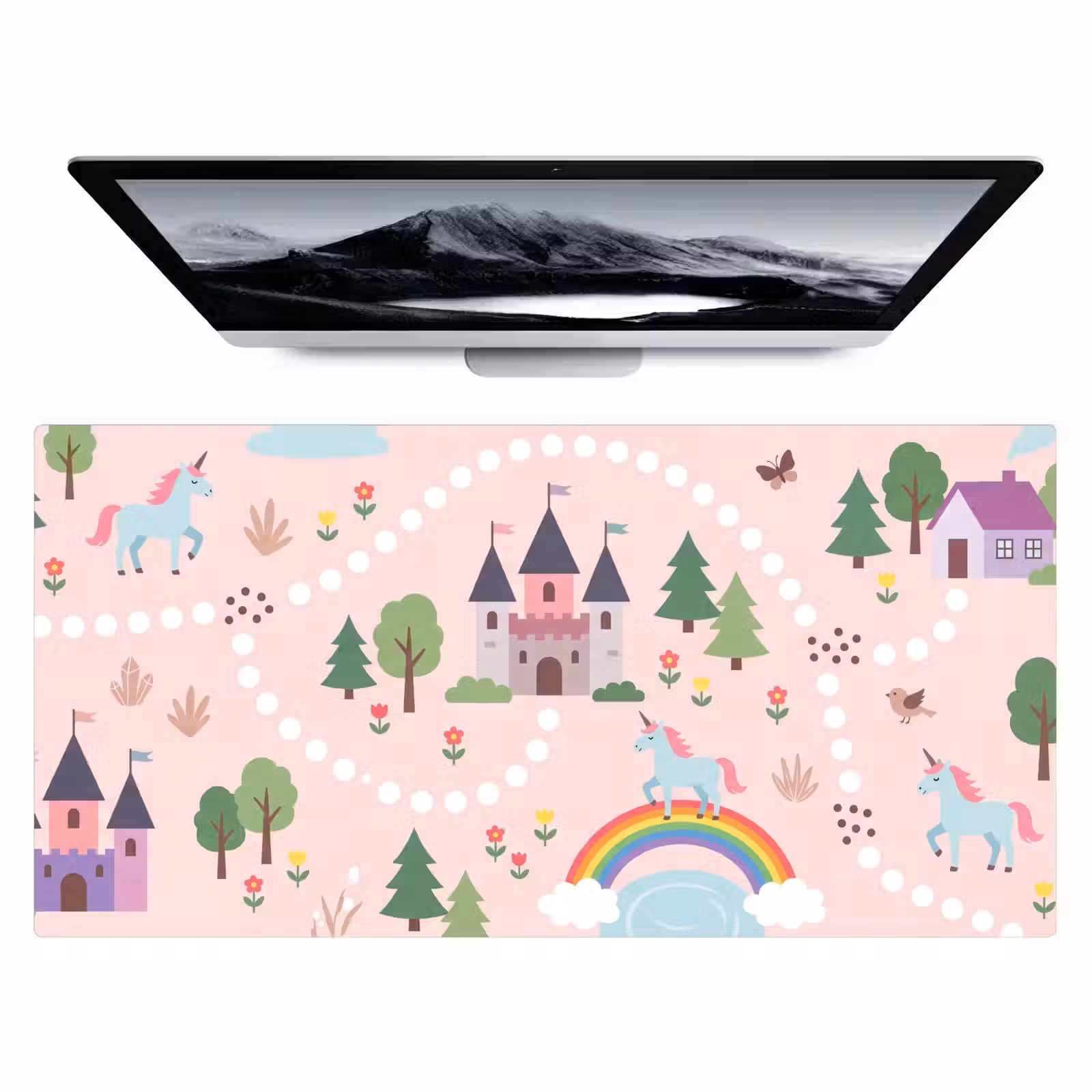 Bureau onderlegger - Eenhoorn - Kasteel - Fantasy — 1