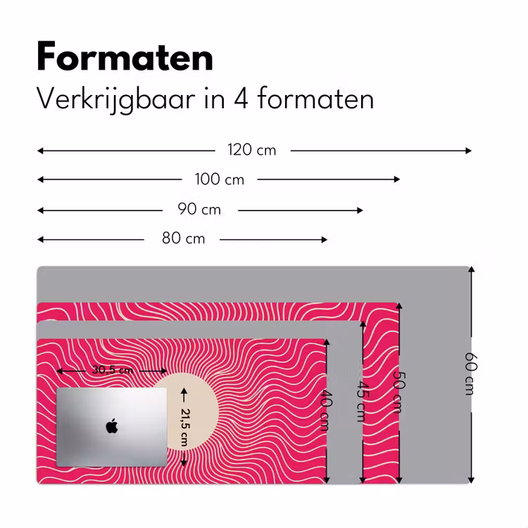 Bureau onderlegger - Abstract - Patroon - Roze — 8