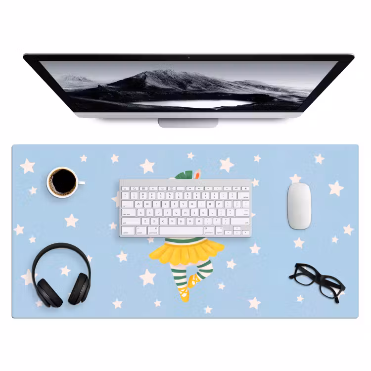 Bureau onderlegger - Dieren - Dans - Illustratie - Kinderkamer - Sterren — 4