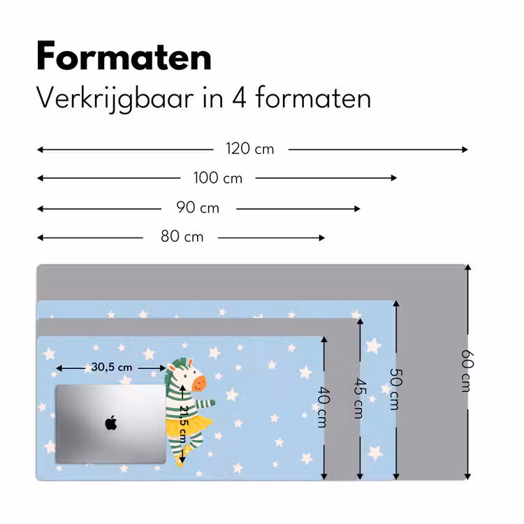 Bureau onderlegger - Dieren - Dans - Illustratie - Kinderkamer - Sterren — 8