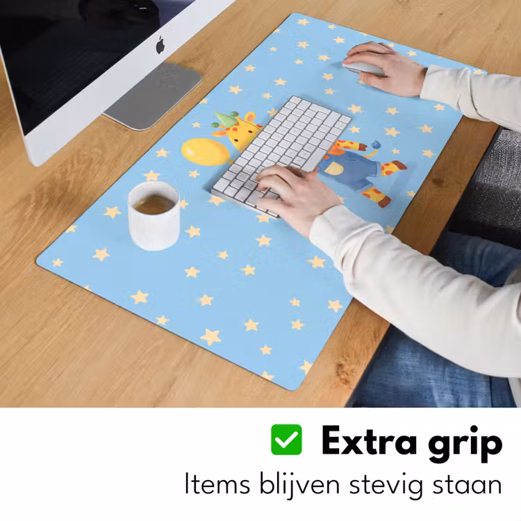 Bureau onderlegger - Dieren - Giraffe - Ballon - Feest - Kinderkamer — 6