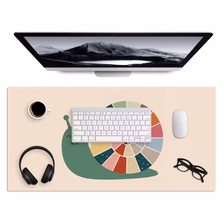Bureau onderlegger - Dieren - Slak - Kleurrijk - Illustratie — 4