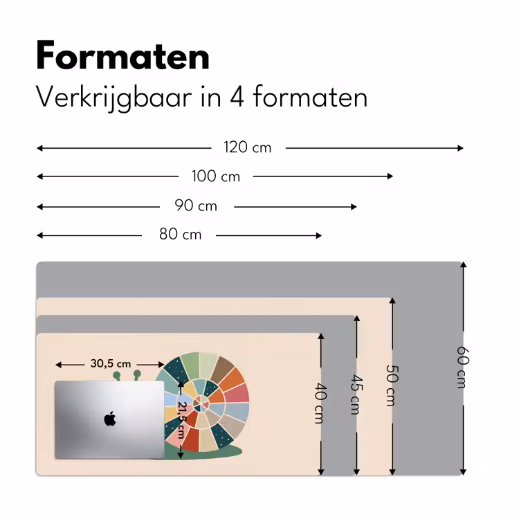 Bureau onderlegger - Dieren - Slak - Kleurrijk - Illustratie — 8