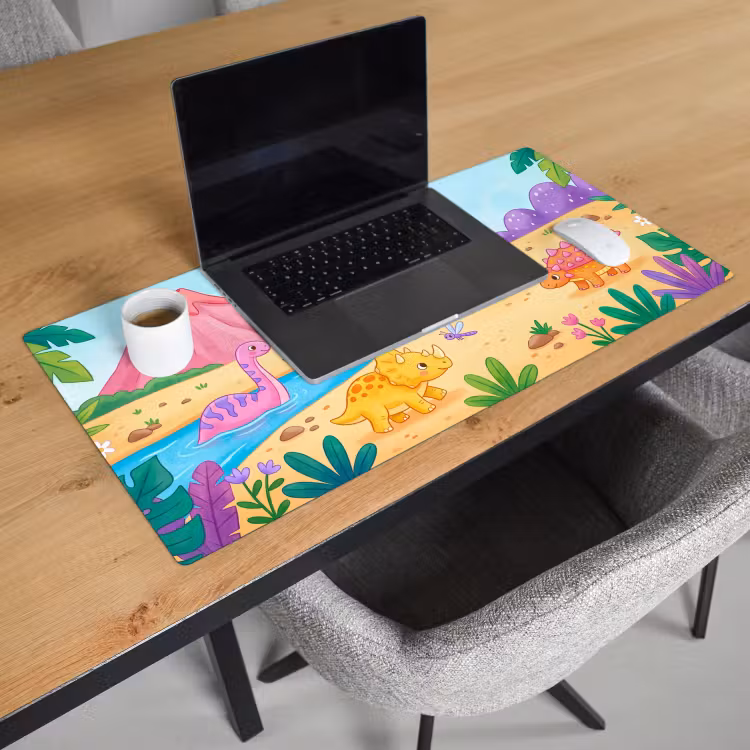 Bureau onderlegger - Dinosaurus - Jungle - Illustratie — 3