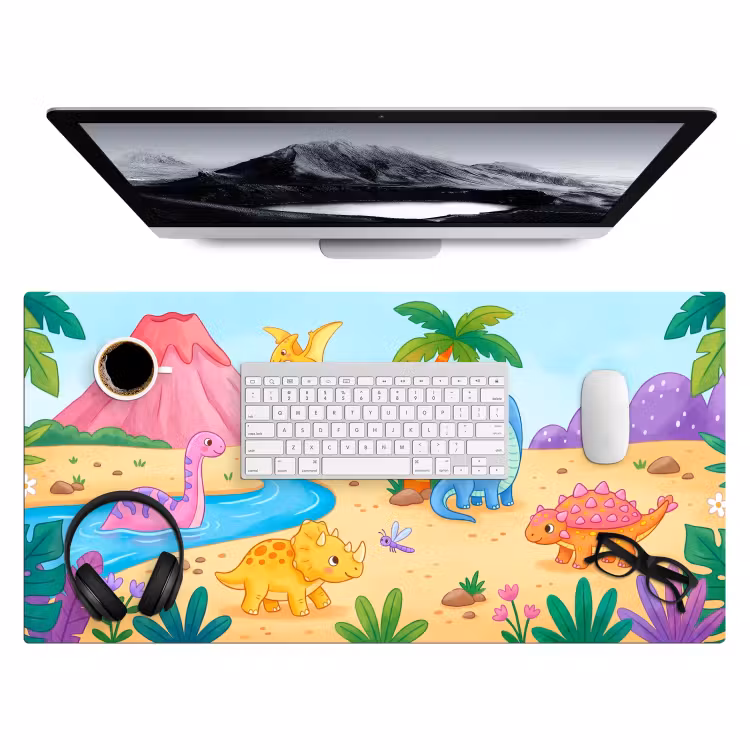 Bureau onderlegger - Dinosaurus - Jungle - Illustratie — 4