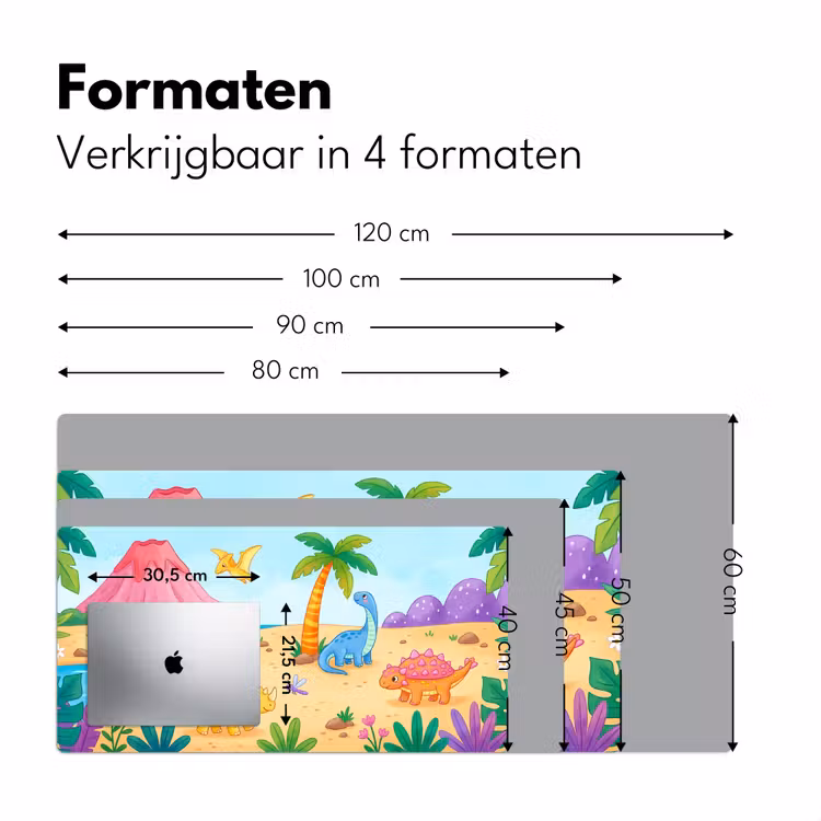 Bureau onderlegger - Dinosaurus - Jungle - Illustratie — 8