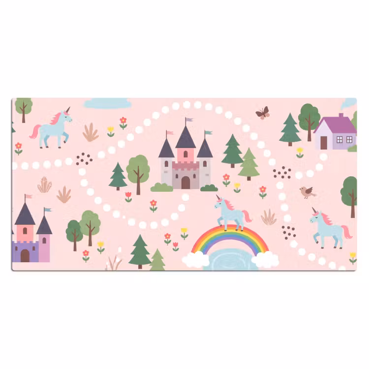 Bureau onderlegger - Eenhoorn - Kasteel - Fantasy — 2