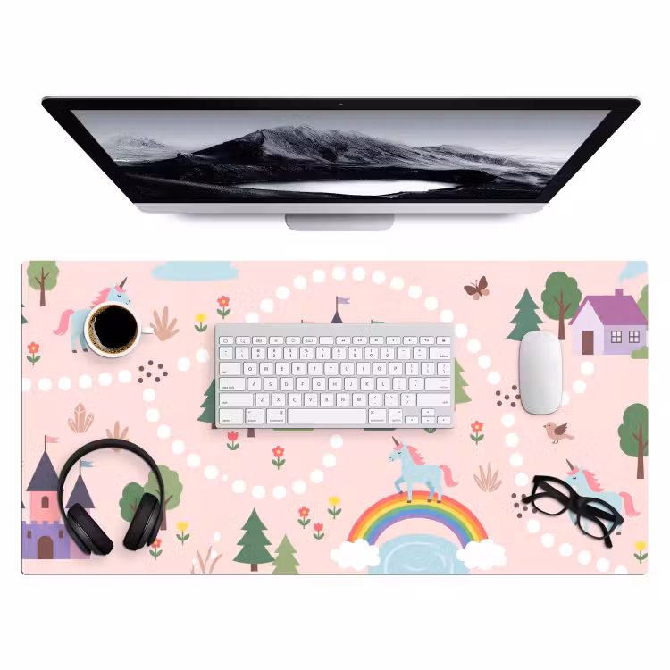 Bureau onderlegger - Eenhoorn - Kasteel - Fantasy — 4