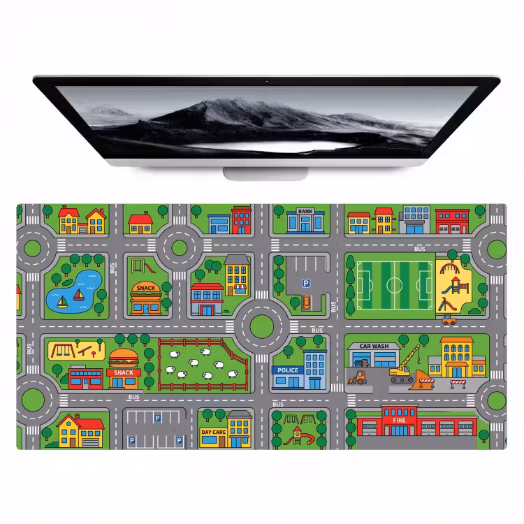 Bureau onderlegger - Gebouwen - Straten - Kinderlijk — 1