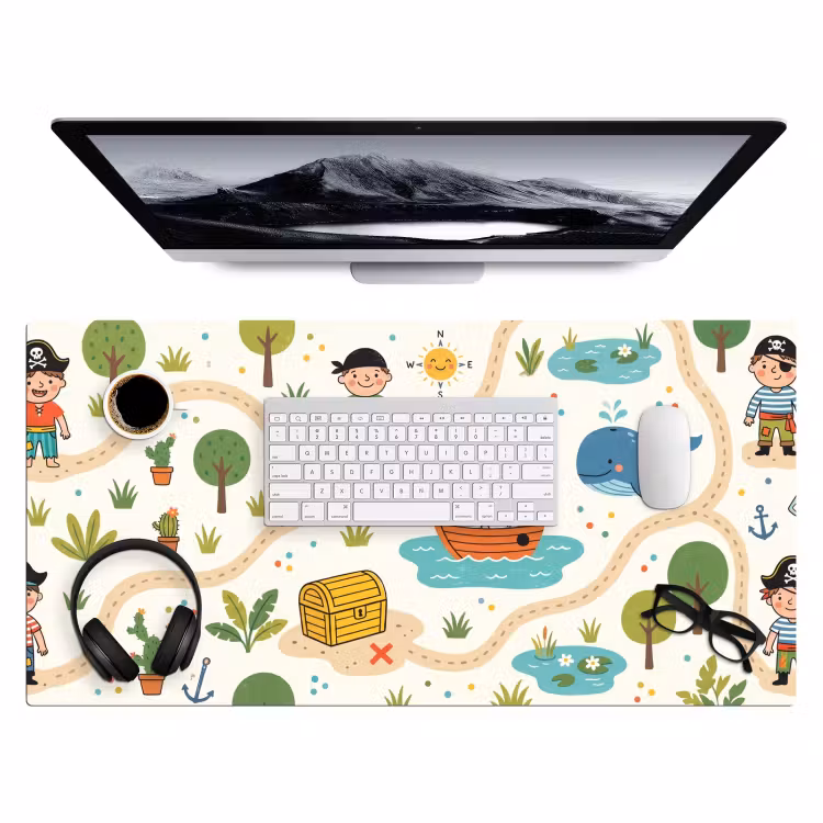Bureau onderlegger - Kaart - Piraat - Avontuur — 4