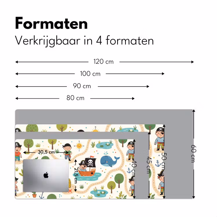 Bureau onderlegger - Kaart - Piraat - Avontuur — 8