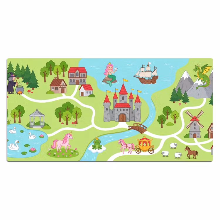 Bureau onderlegger - Kasteel - Fantasie - Cartoon — 2