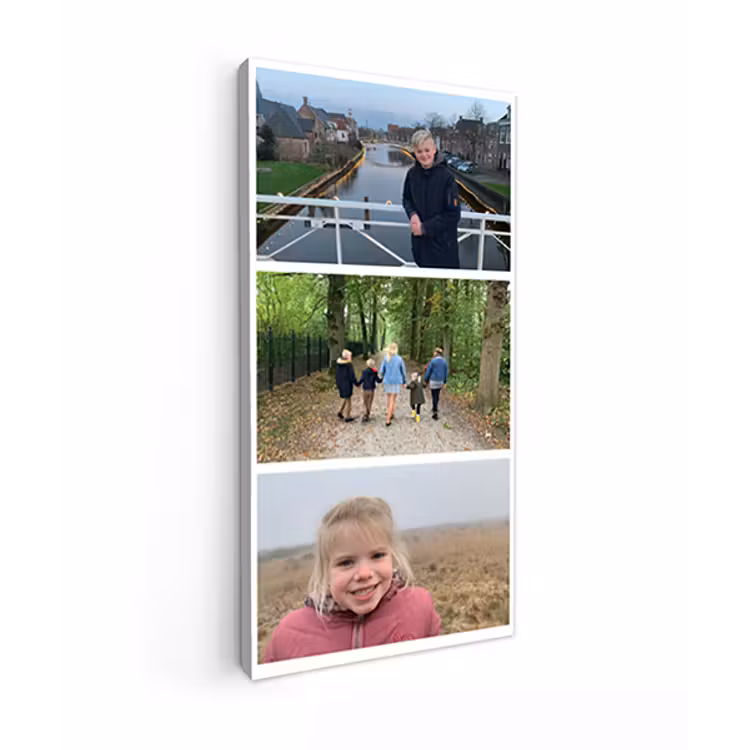 Canvas collage - Staand - 3 foto's — 1