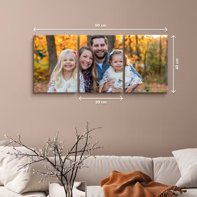 Canvas drieluik - 90x40 cm — 2
