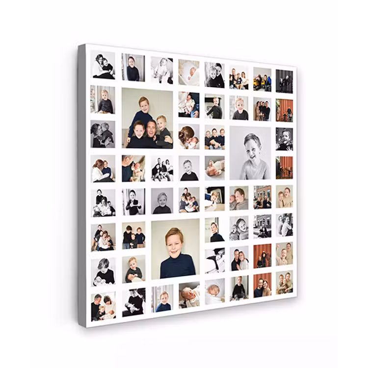 Canvas collage - Vierkant - 55 foto's — 1