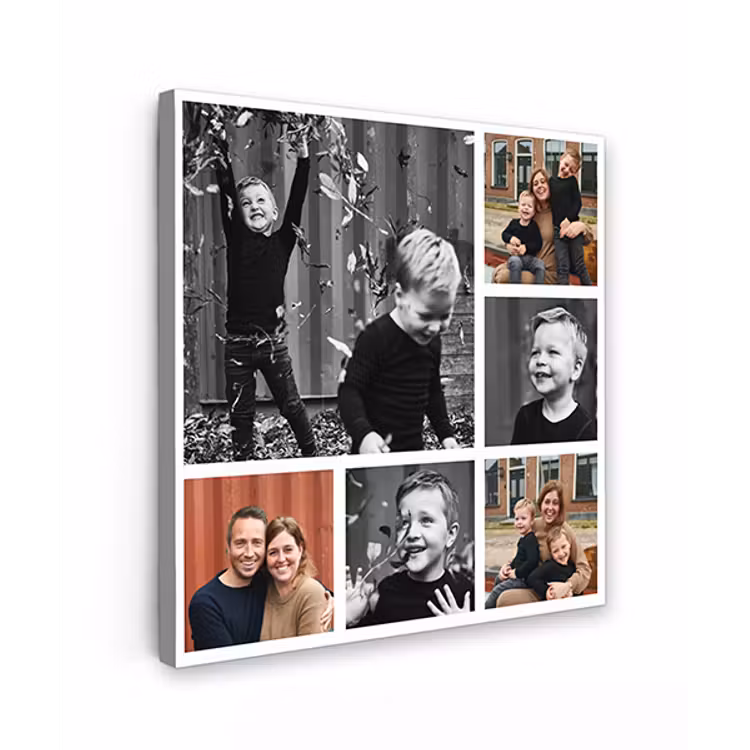 Canvas collage - Vierkant - 6 foto's — 1