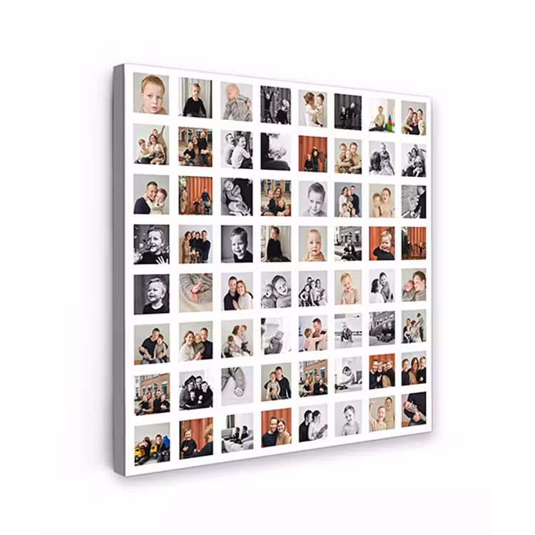 Canvas collage - Vierkant - 64 foto's — 1