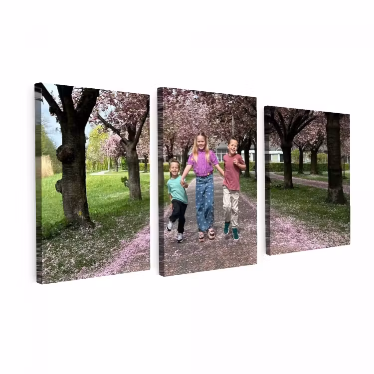 Canvas drieluik - 120x60 cm — 1