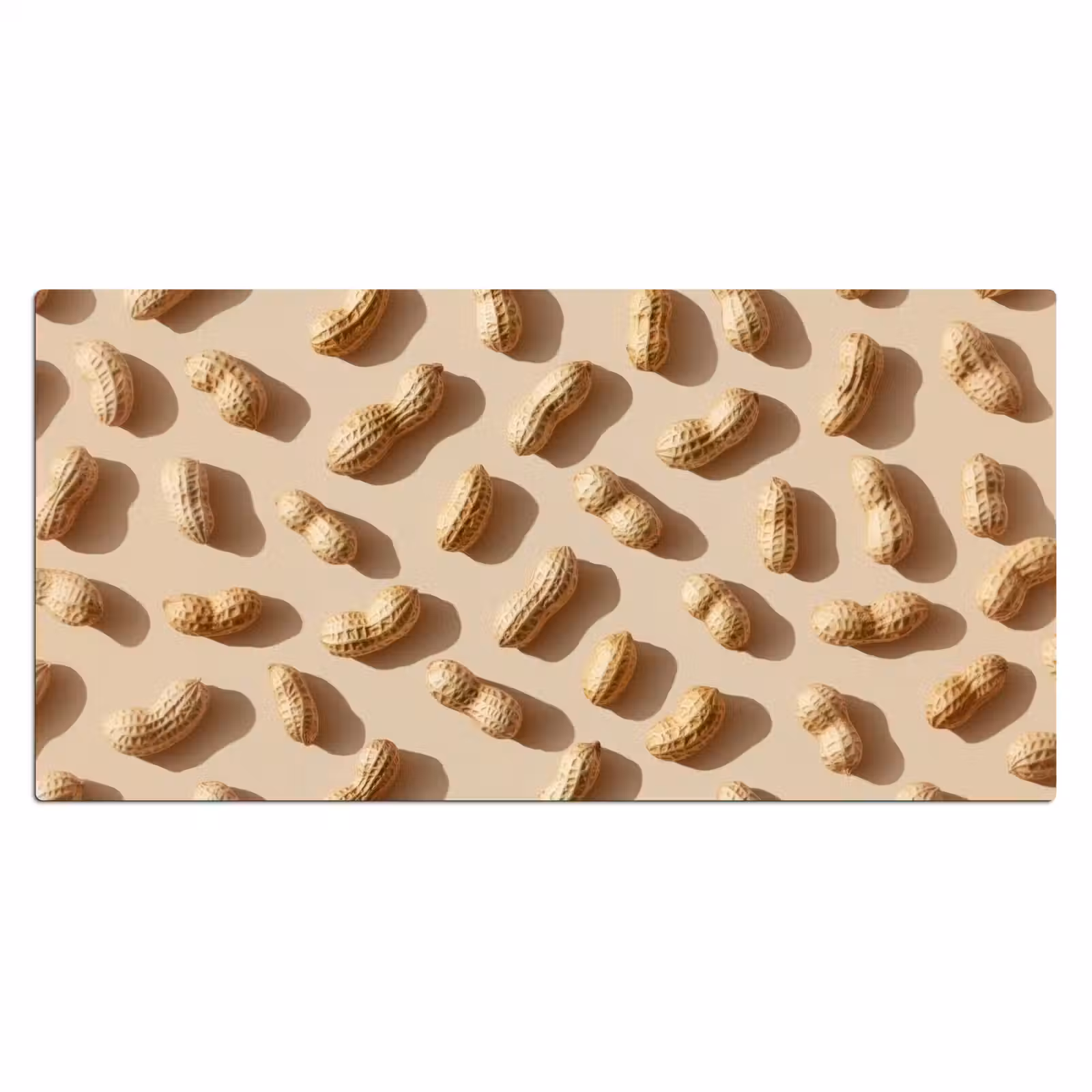 Bureau onderlegger - Pinda's - Patroon - Beige — 1