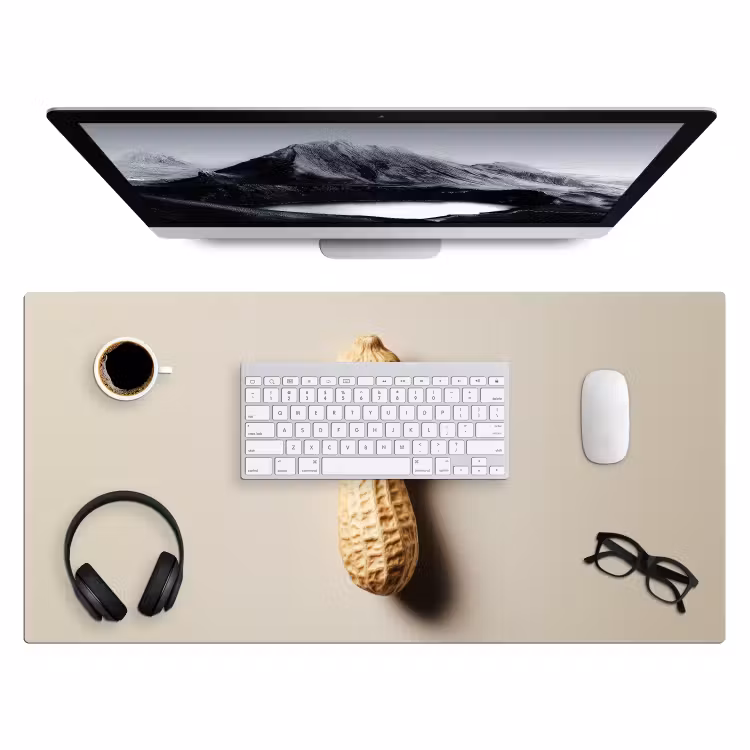 Bureau onderlegger - Pinda - Ruw - Beige — 3