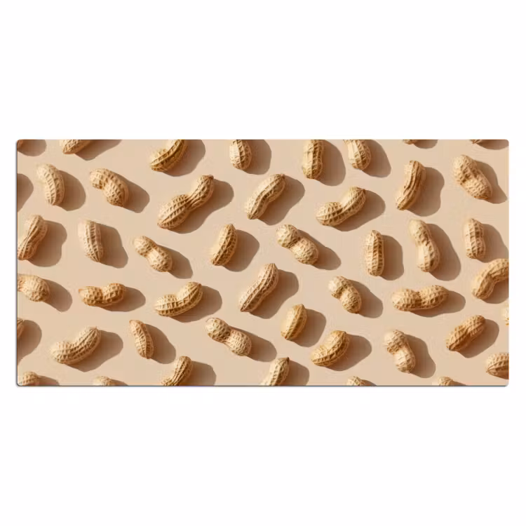 Bureau onderlegger - Pinda's - Patroon - Beige — 1