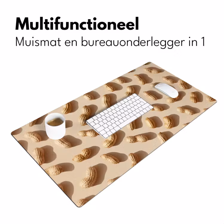 Bureau onderlegger - Pinda's - Patroon - Beige — 6