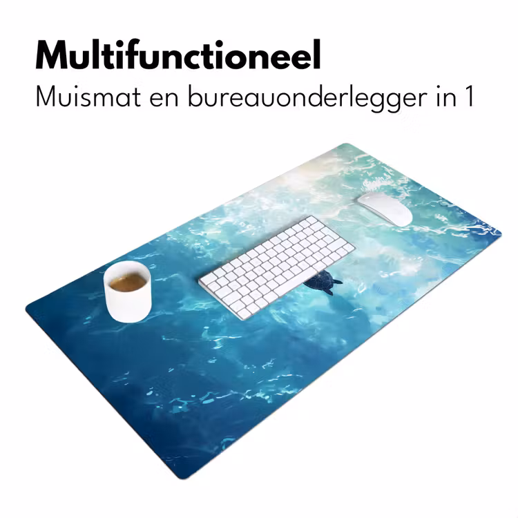 Bureau onderlegger - Schildpad - Zee - Blauw - Schittering — 6