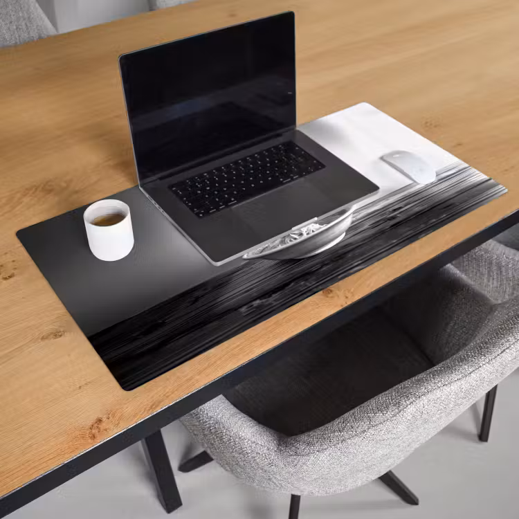 Bureau onderlegger - Schotse Hooglander - Spaghetti - Dieren - Zwart wit — 2