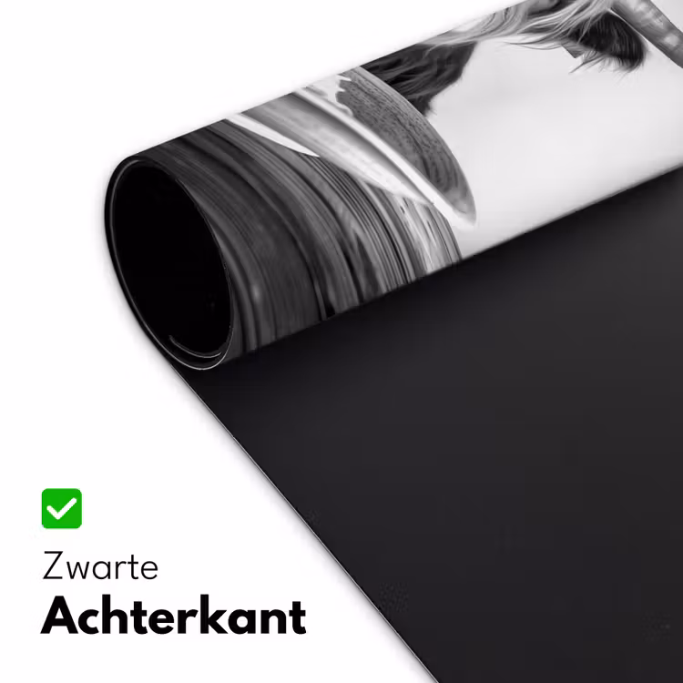 Bureau onderlegger - Schotse Hooglander - Spaghetti - Dieren - Zwart wit — 4