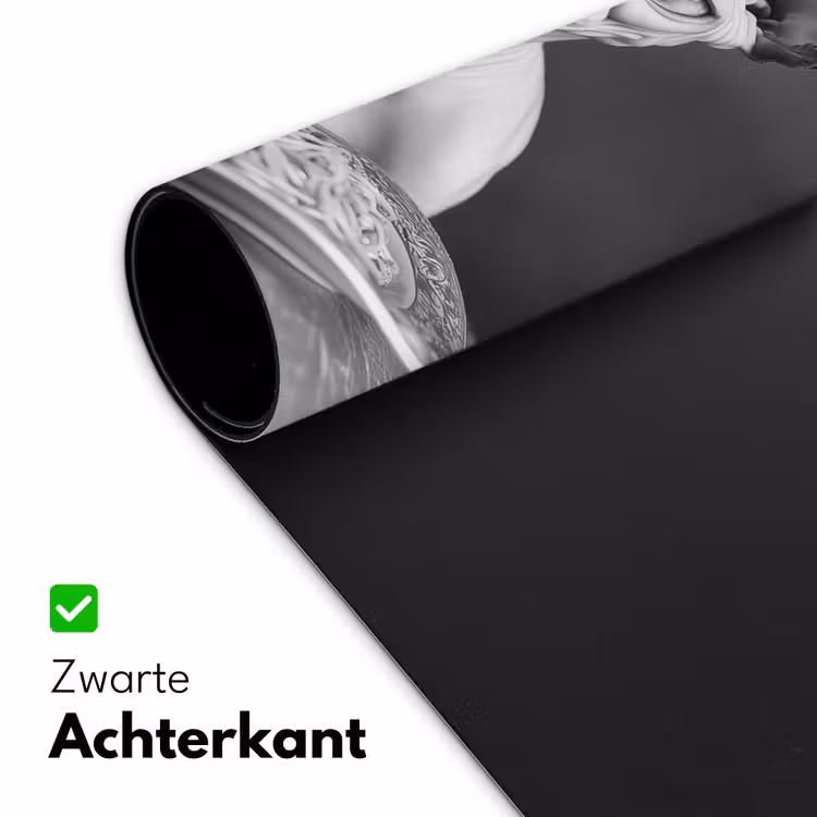 Bureau onderlegger - Sphynx - Kat - Dieren - Humor - Spaghetti - Zwart Wit — 4
