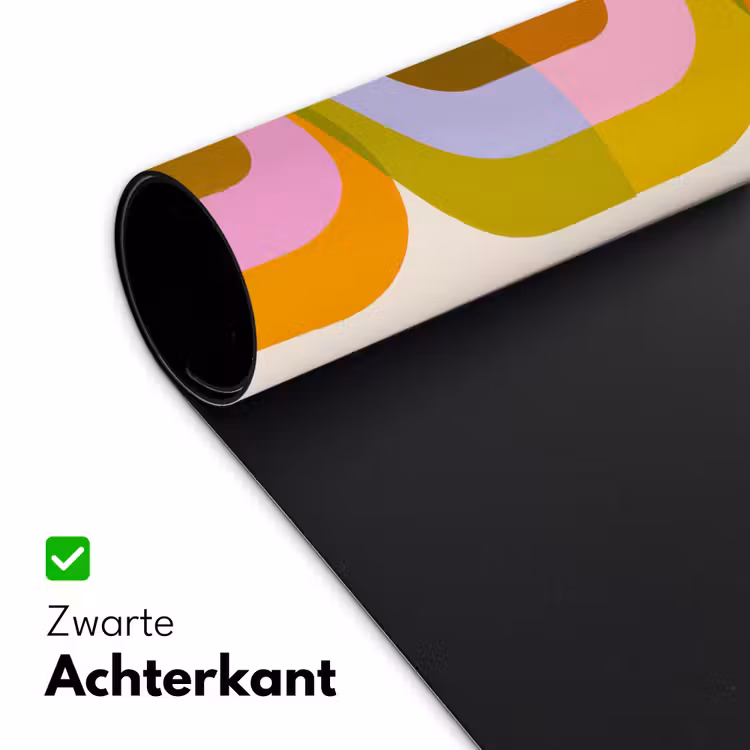 Bureau onderlegger - Stapel - Vormen - Geblokt - Oranje — 4