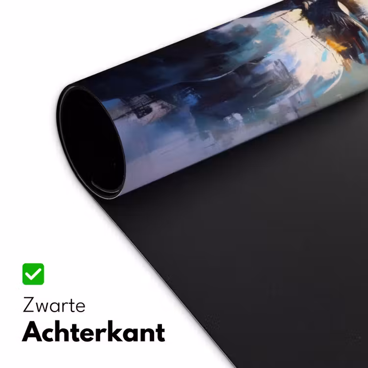 Bureau onderlegger - Stier - Zwart - Abstract - Horens — 4