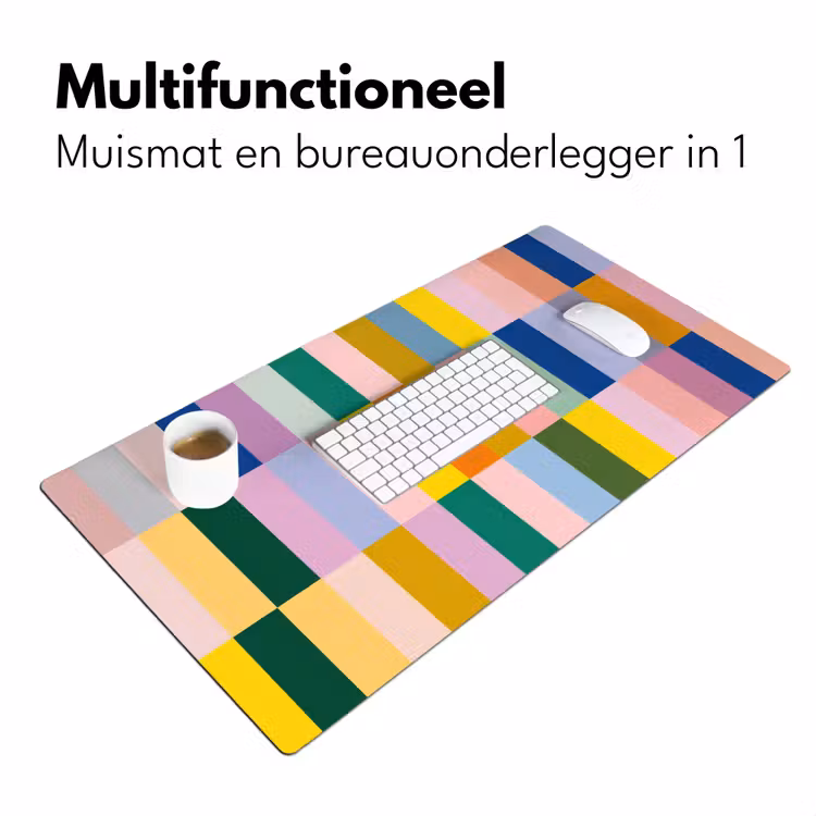 Bureau onderlegger - Stroken - Blauw - Patroon - Abstract — 6