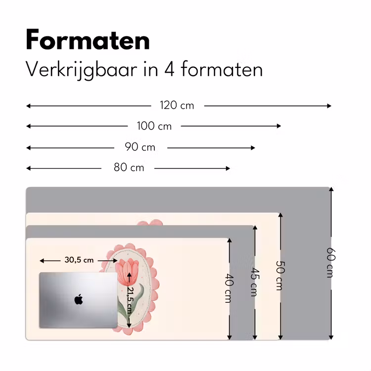 Bureau onderlegger - Tulp - Lijst - Ovaal - Illustratie — 7