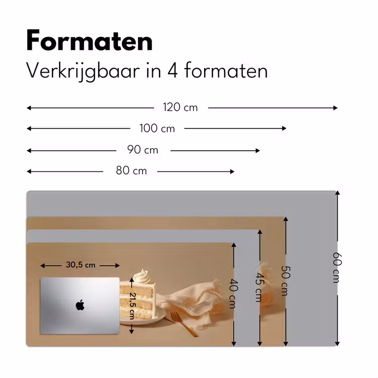 Bureau onderlegger - Vanilletaart - Cake - Romig — 7