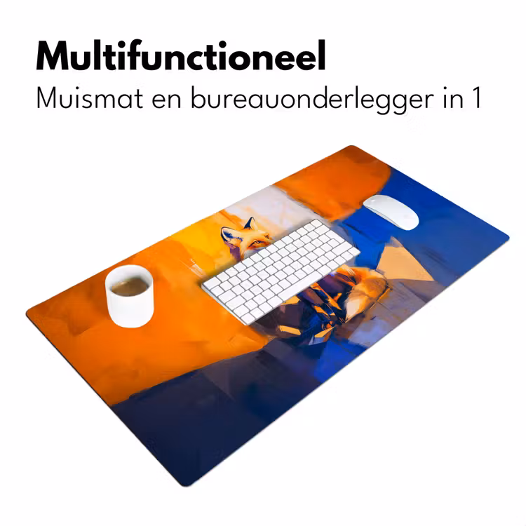 Bureau onderlegger - Vos - Oranje - Vormen - Abstract — 6