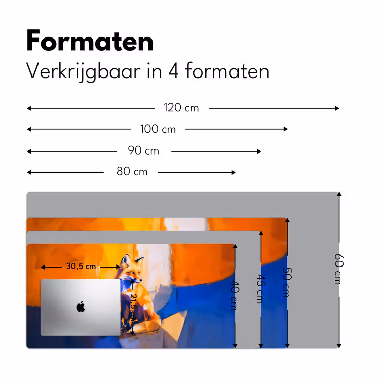 Bureau onderlegger - Vos - Oranje - Vormen - Abstract — 7
