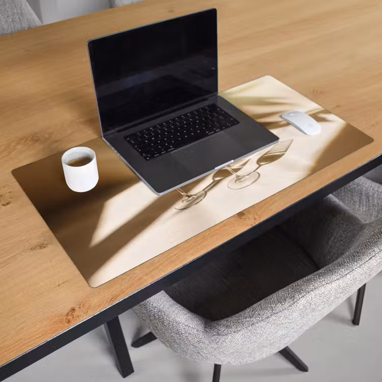 Bureau onderlegger - Wijn - Wijnglazen - Wit — 2