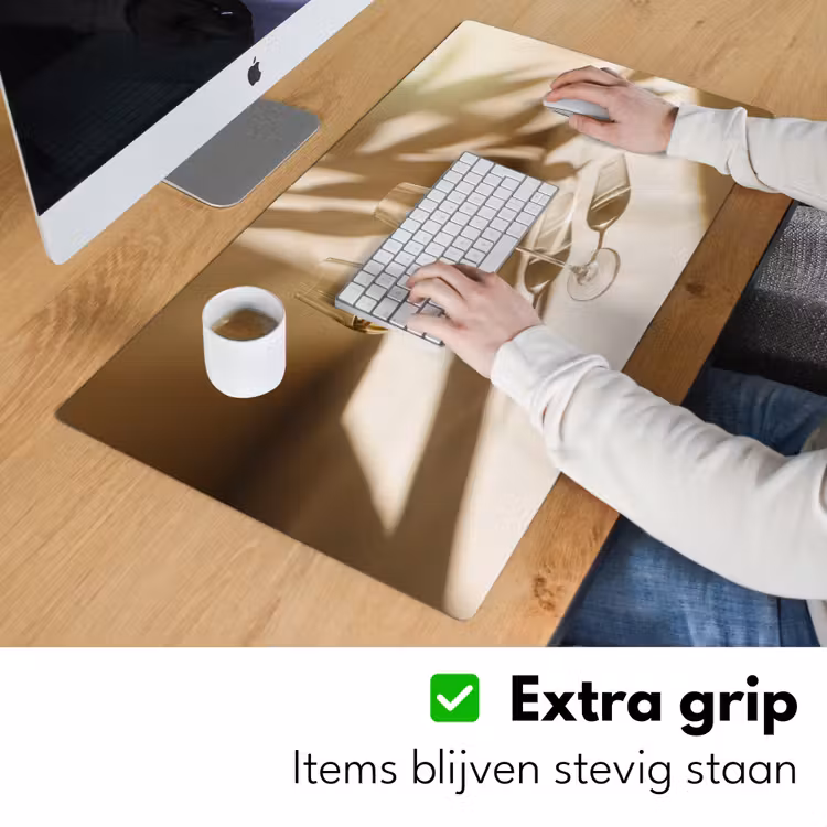 Bureau onderlegger - Wijn - Wijnglazen - Wit — 5