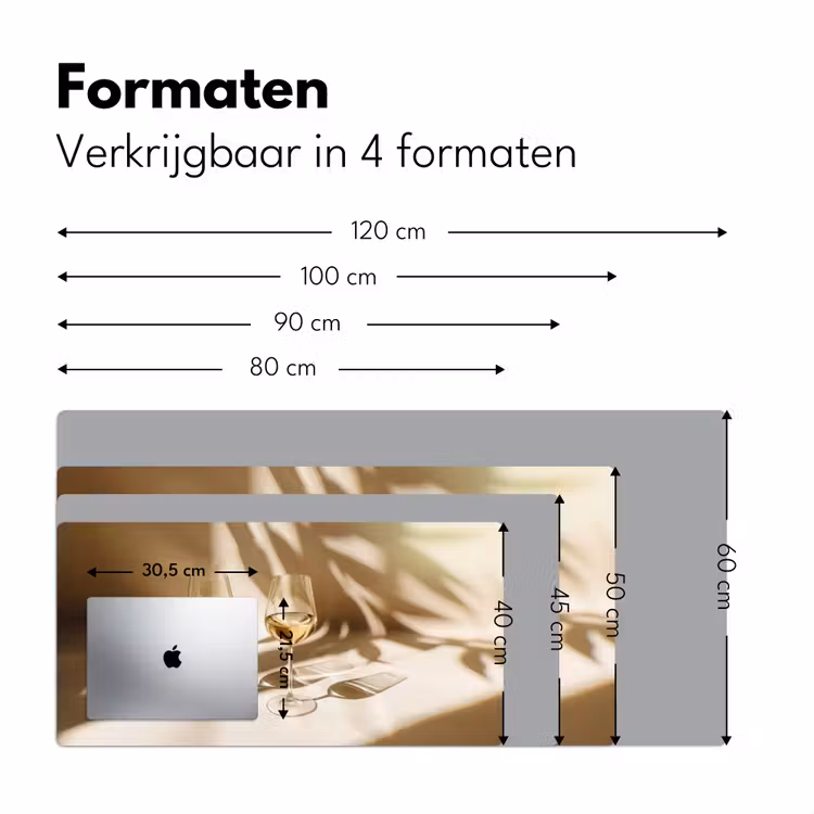 Bureau onderlegger - Wijn - Wijnglazen - Wit — 7